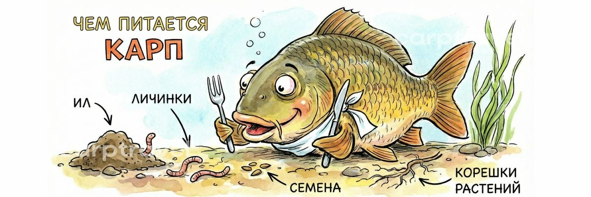 Чем питается карп в природе