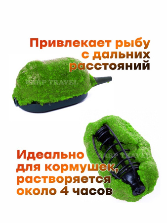 Пластилин рыболовный Carptravel Чеснок (цв. флюро зеленый)- карась 4