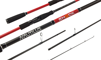 Спиннинг Nautilus Shock NSHS-702ML 210 см / 5-25гр (двухчастное)