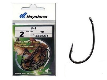 Крючки Hayabusa P-1 Size 2 Черный никель 