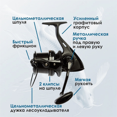 Катушка карповая EastShark Hunter (9000)4